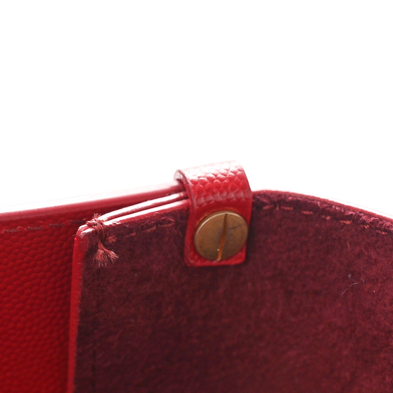 Chanel Caviar Small Studded Deauville Tote Red 12 of 12