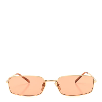 Prada Metal Rectangular Sunglasses SPR A60 Gold 2 of 7