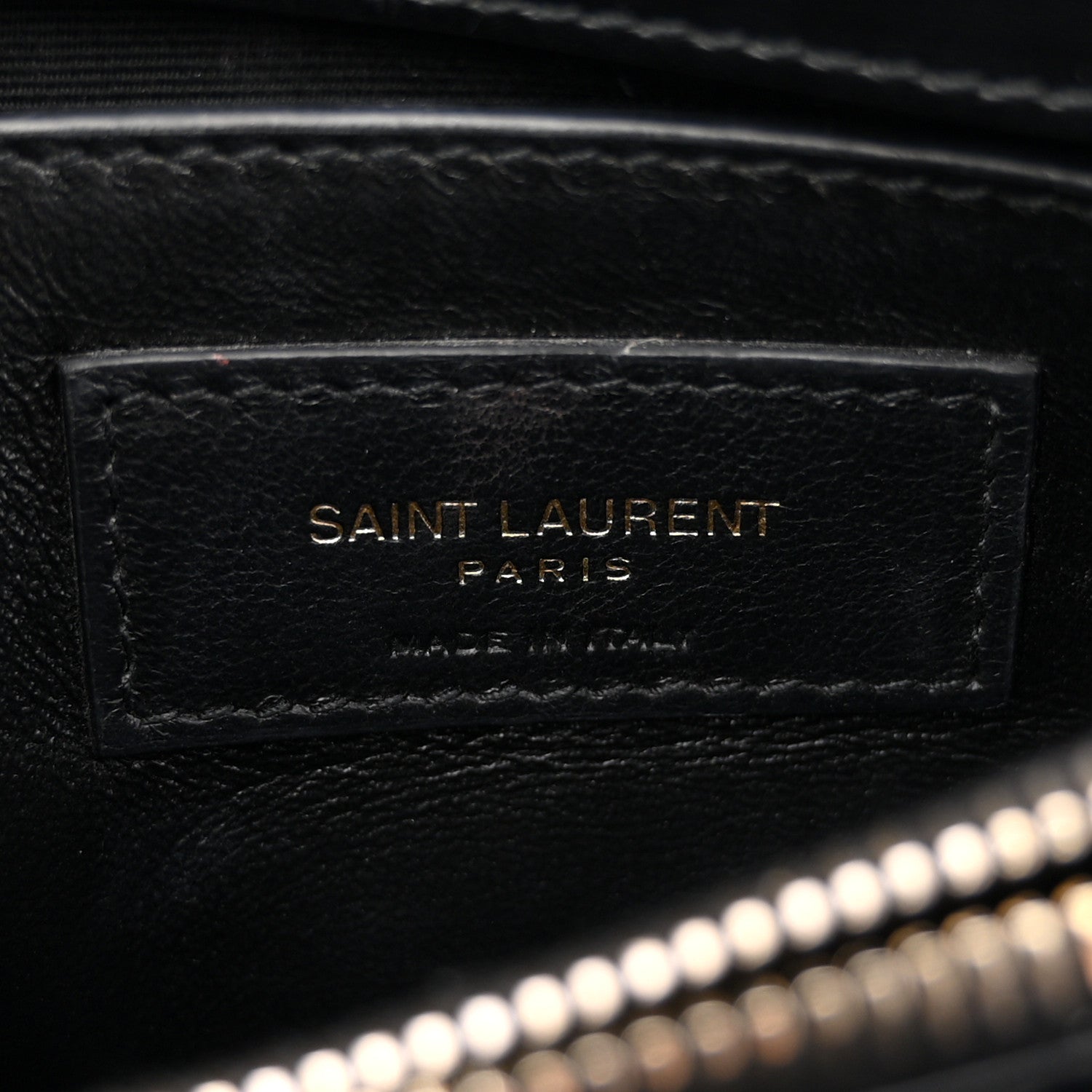 Saint Laurent Calfskin Y Quilted Monogram Small Loulou Chain Satchel Black 6 of 12