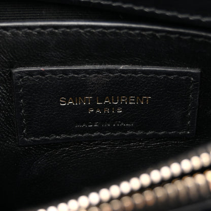 Saint Laurent Calfskin Y Quilted Monogram Small Loulou Chain Satchel Black 6 of 12