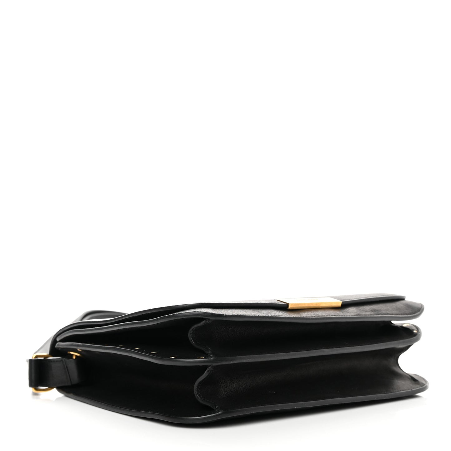 Lambskin Amalia Flap Shoulder Bag Black