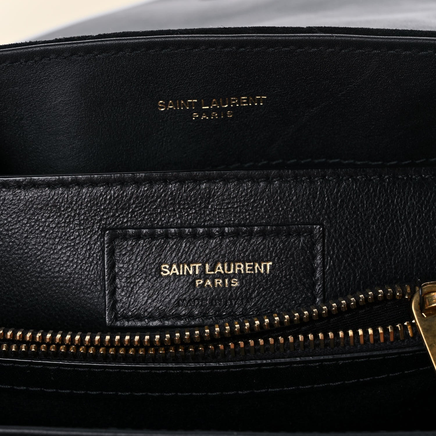Saint Laurent Velvet Y Quilted Monogram Small Loulou Chain Satchel Black 7 of 13
