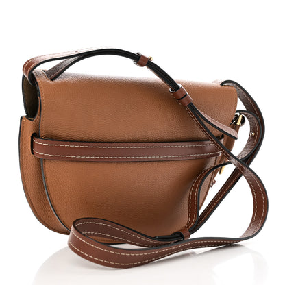 Loewe Grained Calfskin Small Gate Crossbody Bag Caramel Pecan 3 of 9