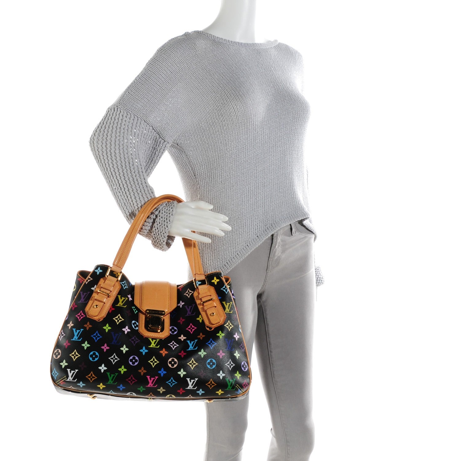 Louis Vuitton Monogram Multicolor Griet Black 2 of 8