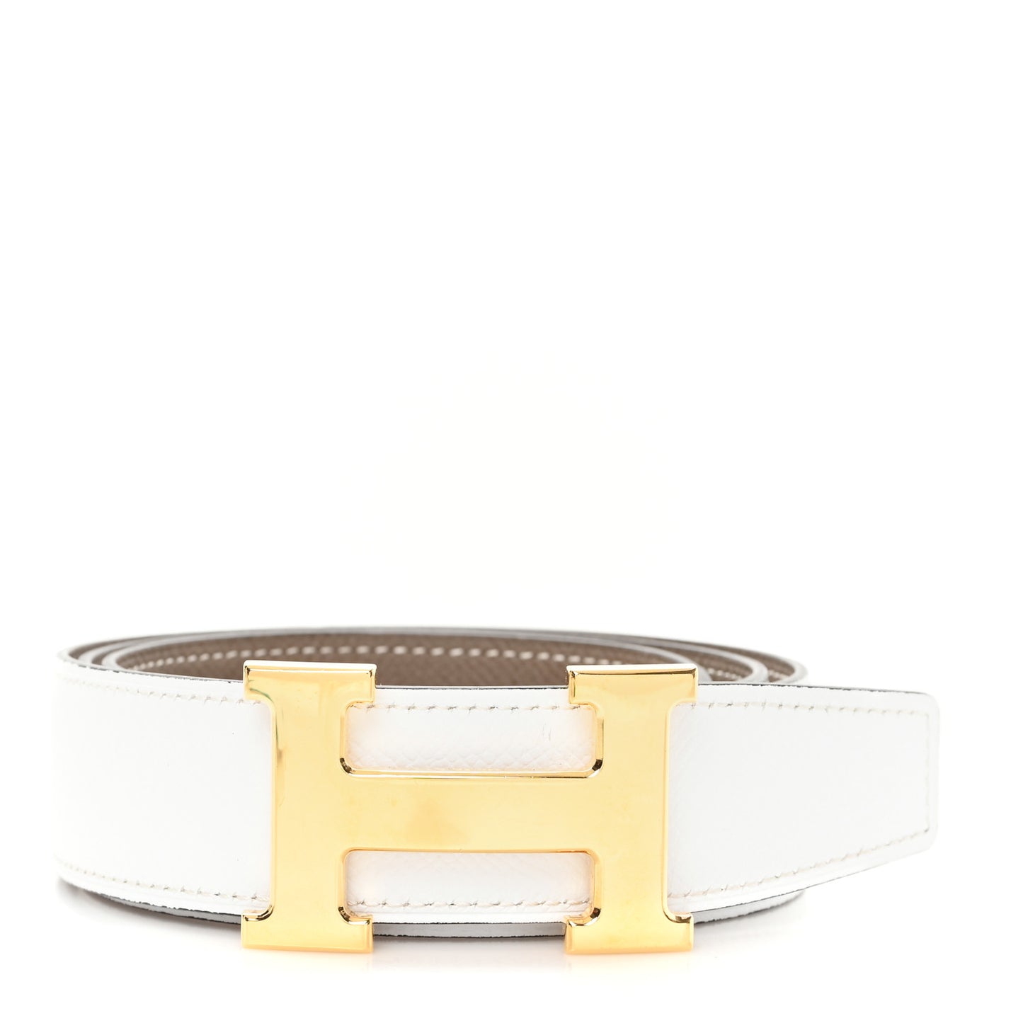 Epsom 32mm H Belt 80 32 White Etoupe