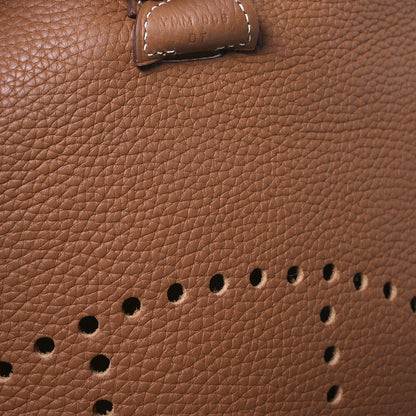 Hermes Taurillon Clemence Evelyne III PM Gold 8 of 10