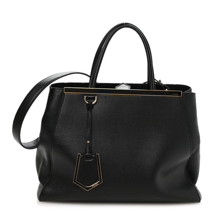 Fendi Vitello Elite Regular 2Jours Tote Black 1 of 11