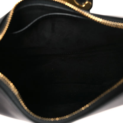 Celine Smooth Calfskin Medium Strap Ava Triomphe Shoulder Bag Black 5 of 10