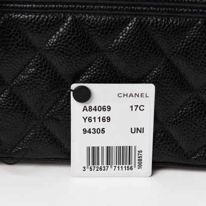 Chanel Caviar Quilted Small Boy Clutch With Chain Black 15 of 17