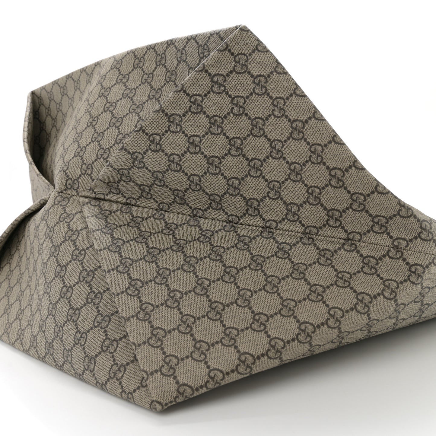 GG Supreme Monogram Totissima Shopping Tote Ebony Beige Yellow