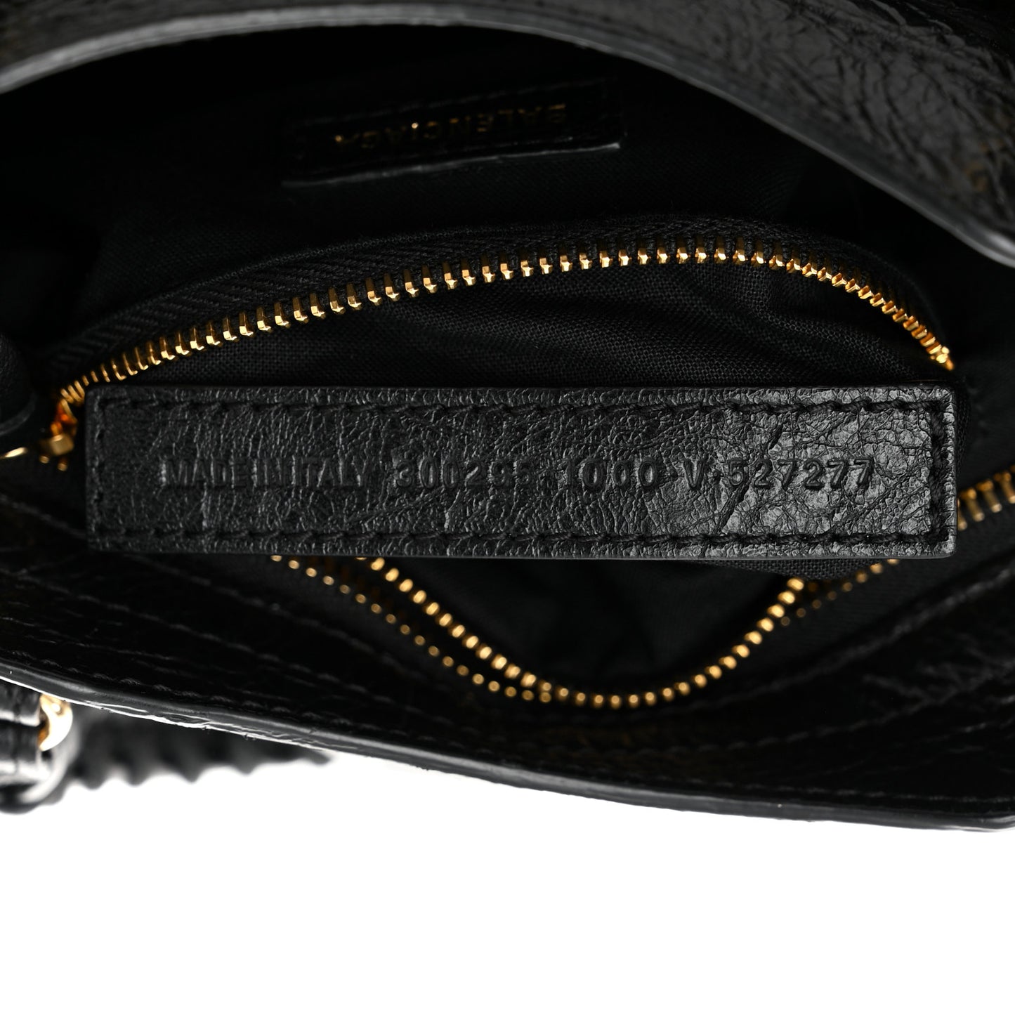 Agneau Classic Gold Hardware Mini City Black