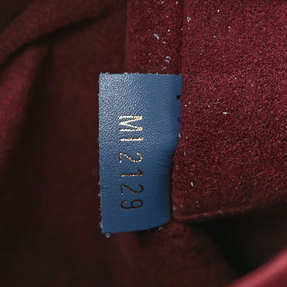 Louis Vuitton Monogram Beaubourg Hobo Mini Bordeaux Red Peach Safran Blue Jean Blue 7 of 15