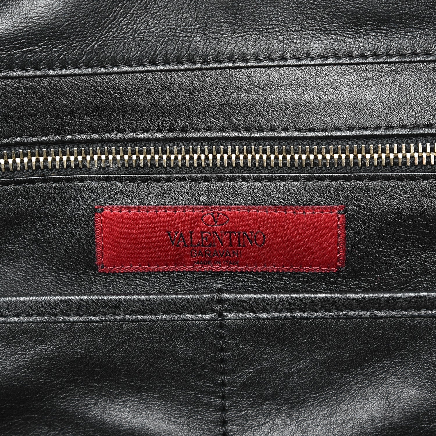 Valentino Garavani Vitello Medium Rockstud Tote Black 7 of 10