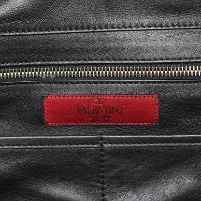 Valentino Garavani Vitello Medium Rockstud Tote Black 7 of 10