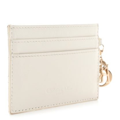 Christian Dior Lambskin Cannage DiorAmour Lady Dior Card Holder White 3 of 11