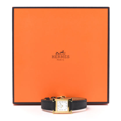 Hermes Stainless Steel Epsom 17.2mm Heure H Hour Quartz Watch Noir 5 of 5