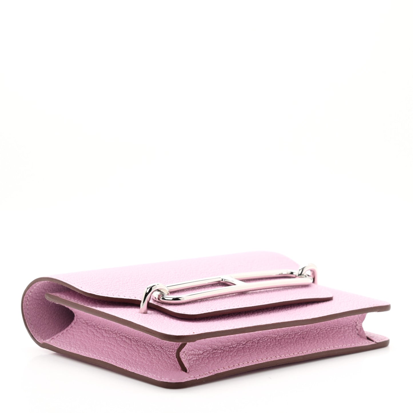 Chevre Mysore Roulis Slim Wallet Mauve Sylvestre
