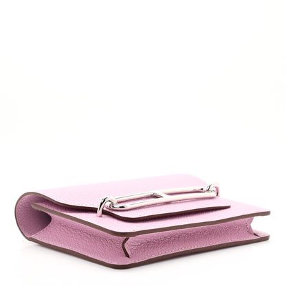 Hermes Chevre Mysore Roulis Slim Wallet Mauve Sylvestre 4 of 9