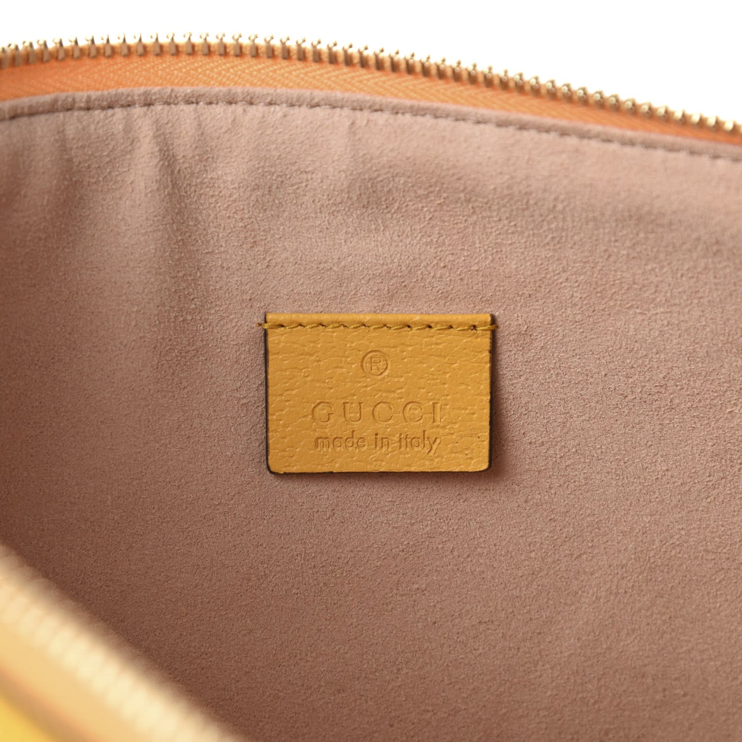GG Supreme Monogram Flora Large Ophidia Pouch Clutch Beige Multicolor Crop