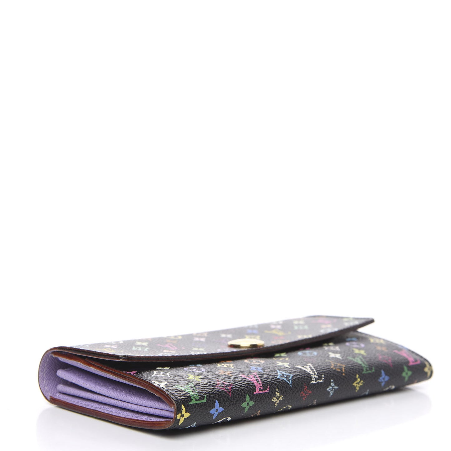 Monogram Multicolor Sarah Wallet Black Violet