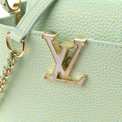 Louis Vuitton Taurillon Summer Stardust Mini Capucines Vert D'eau 10 of 10