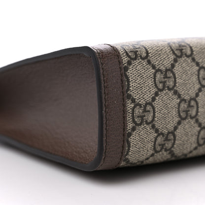 Gucci GG Supreme Monogram Web Ophidia Pouch Brown 8 of 9