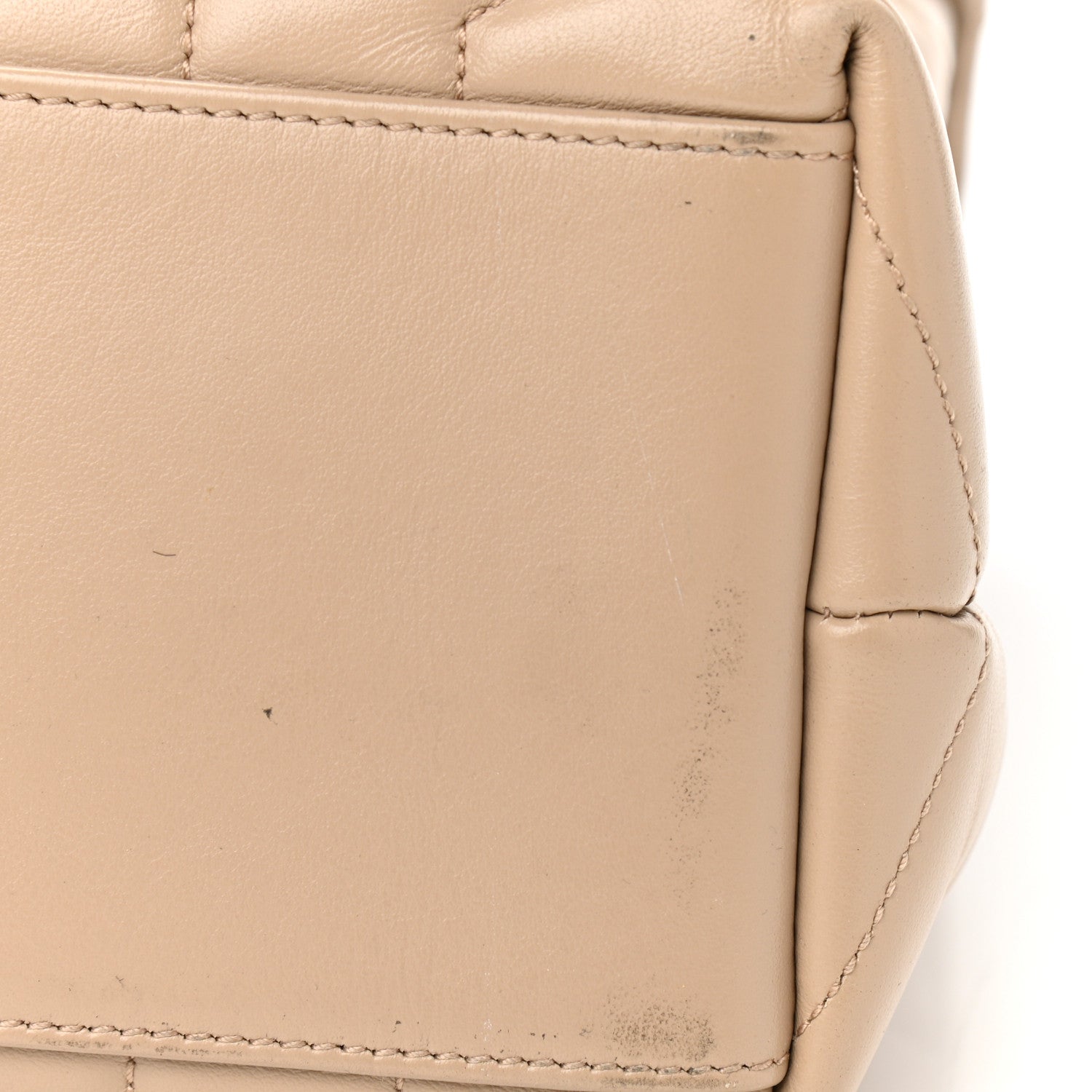 Saint Laurent Calfskin Y Quilted Monogram Medium Loulou Chain Satchel Dark Latte 15 of 15