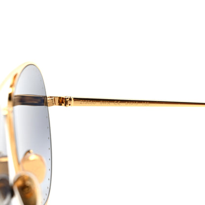 Louis Vuitton Metal LV Trunk Pilot Sunglasses Z1506U Blue 6 of 7
