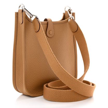 Hermes Taurillon Clemence Evelyne TPM Biscuit 3 of 11
