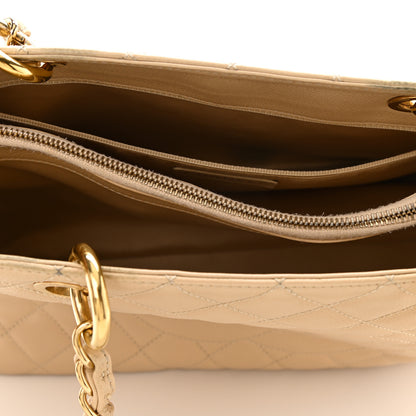 Chanel Caviar Quilted Grand Shopping Tote GST Beige Clair 14 of 14