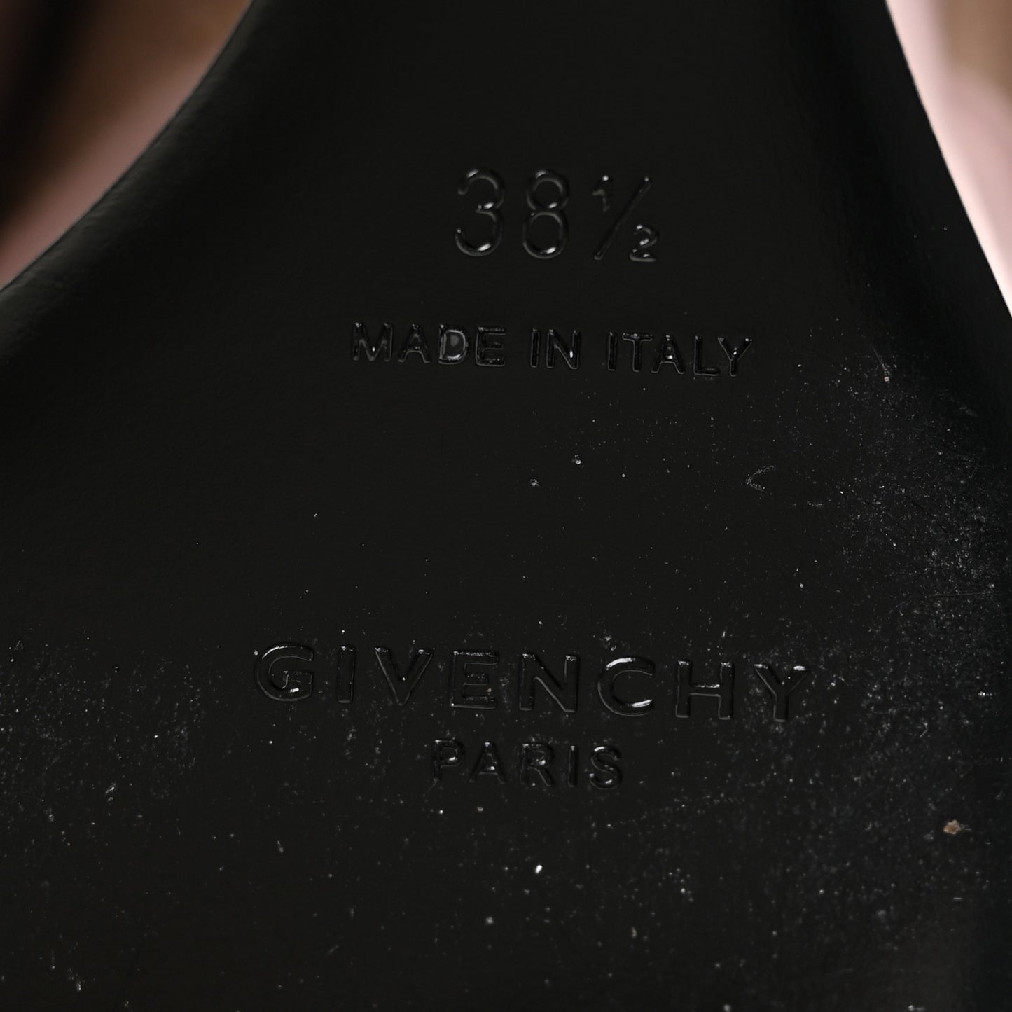 Calfskin Shark Lock Ankle Boots 38.5 Light Pink