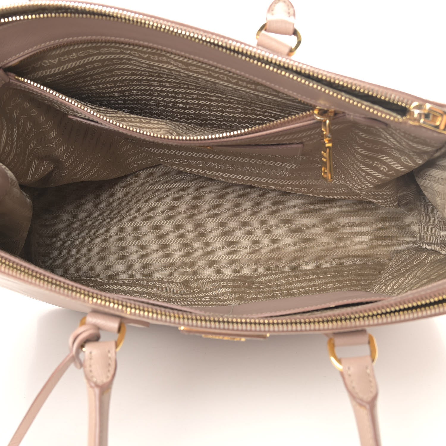 Prada Saffiano Large Galleria Double Zip Tote Cammeo 5 of 11