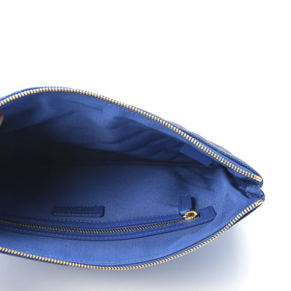 Chanel Caviar Ombre Medium Cosmetic Case Blue 4 of 8