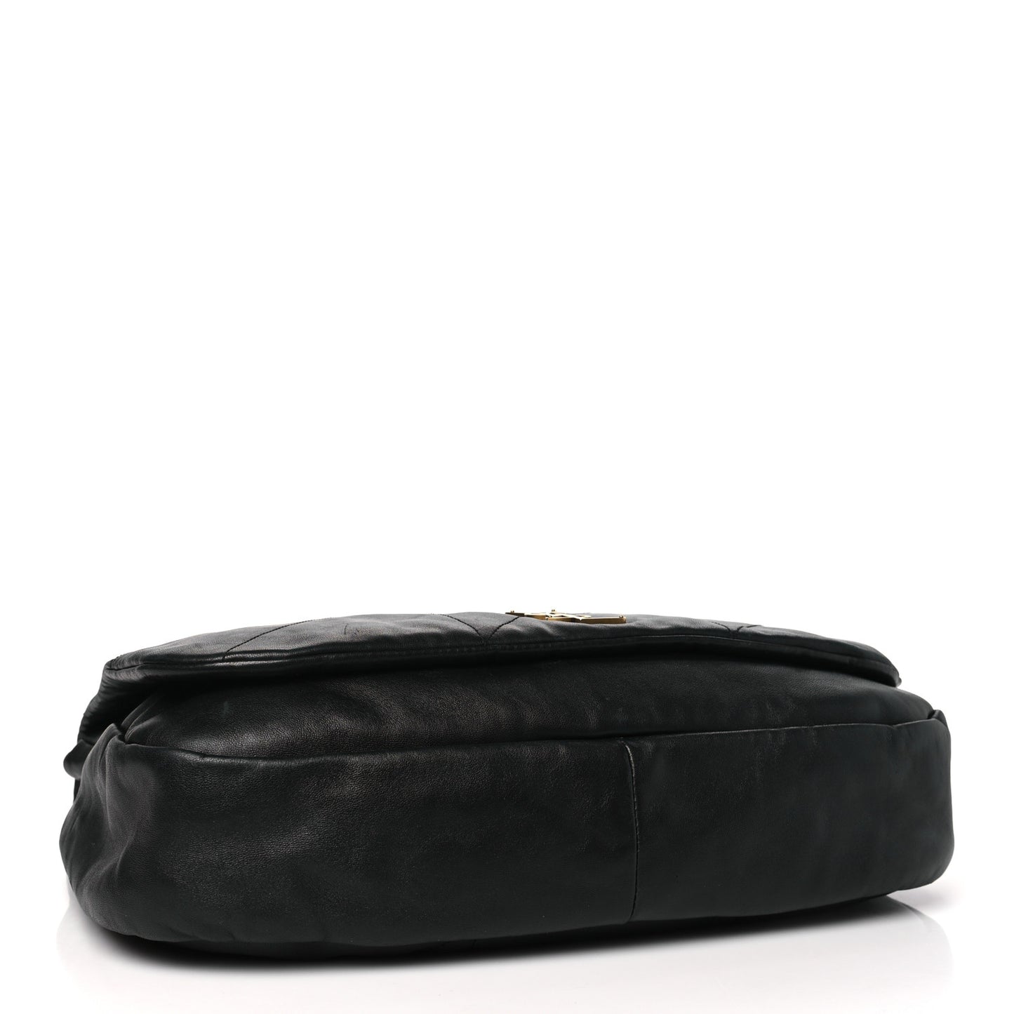 SAINT LAURENT Lambskin Matelasse Monogram Large Jamie 4.3 Black