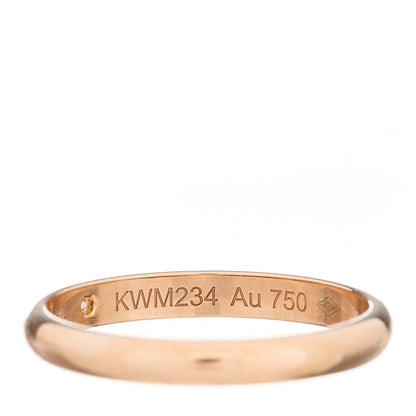 Cartier 18K Pink Gold Diamond 2.6mm 1895 Wedding Band Ring 54 6.75 6 of 7