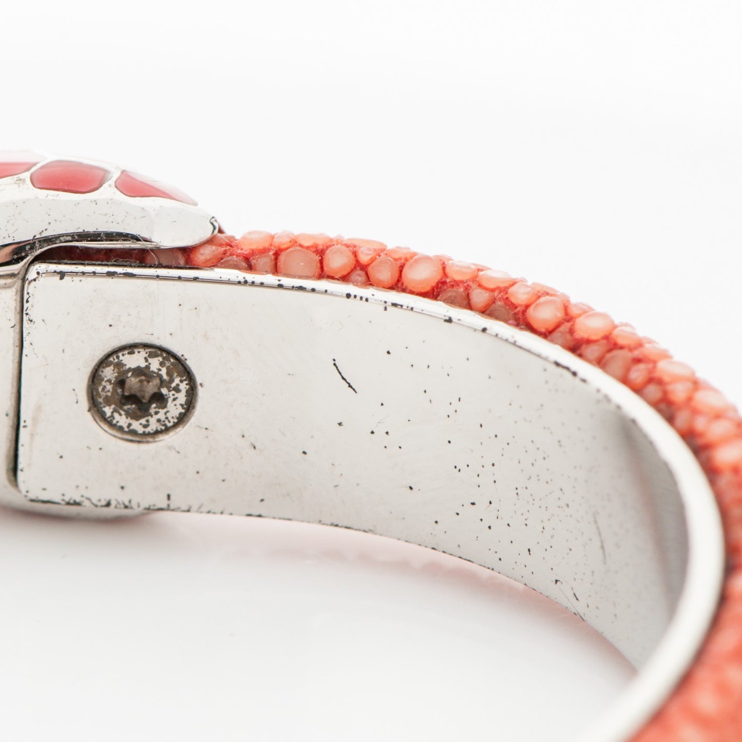 Galuchat Serpenti Forever Bracelet S Coral