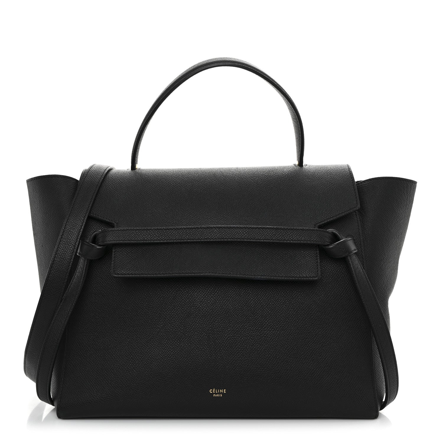 Celine Grained Calfskin Mini Belt Bag Black 1 of 11