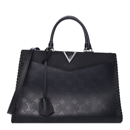 Louis Vuitton Monogram Cuir Plume Very Zipped Tote Black 1 of 4