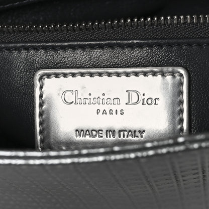 Christian Dior Metallic Patent Micro-Cannage Mini Lady Dior Silver 6 of 9