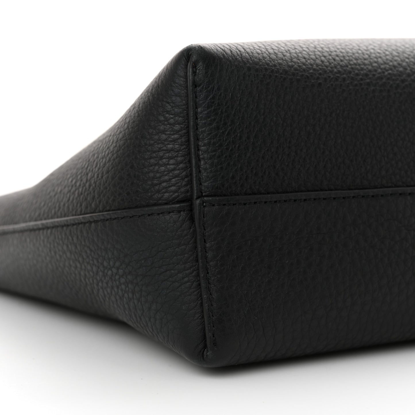 Grained Calfskin Small Park Tote Black