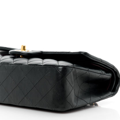 Chanel Lambskin Quilted Medium Double Flap Black 11 of 12