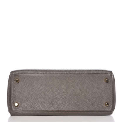 Hermes Taurillon Clemence Kelly Retourne 28 Etain 6 of 42