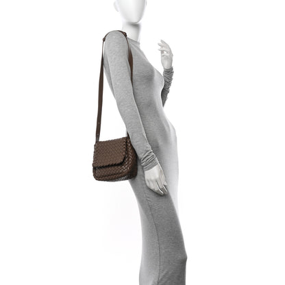 Bottega Veneta Nappa Intreccio Mini Cobble Shoulder Bag Taupe Grey 2 of 10