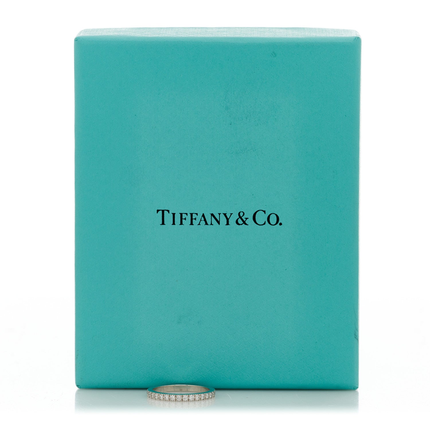 Tiffany Platinum Diamond Metro Full Eternity Band Ring 48 4.5 5 of 5