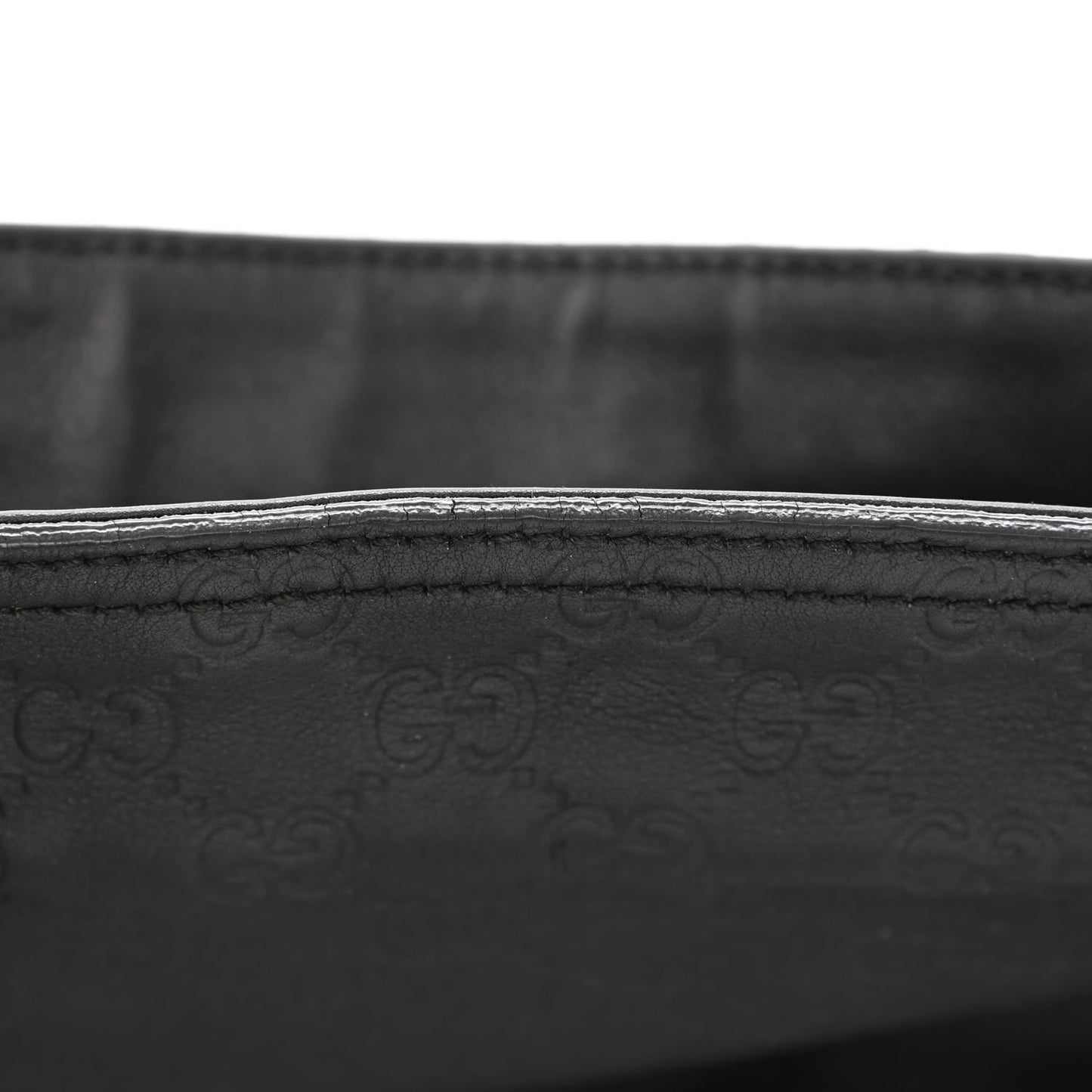 Guccissima Medium Bree Zippered Tote Black