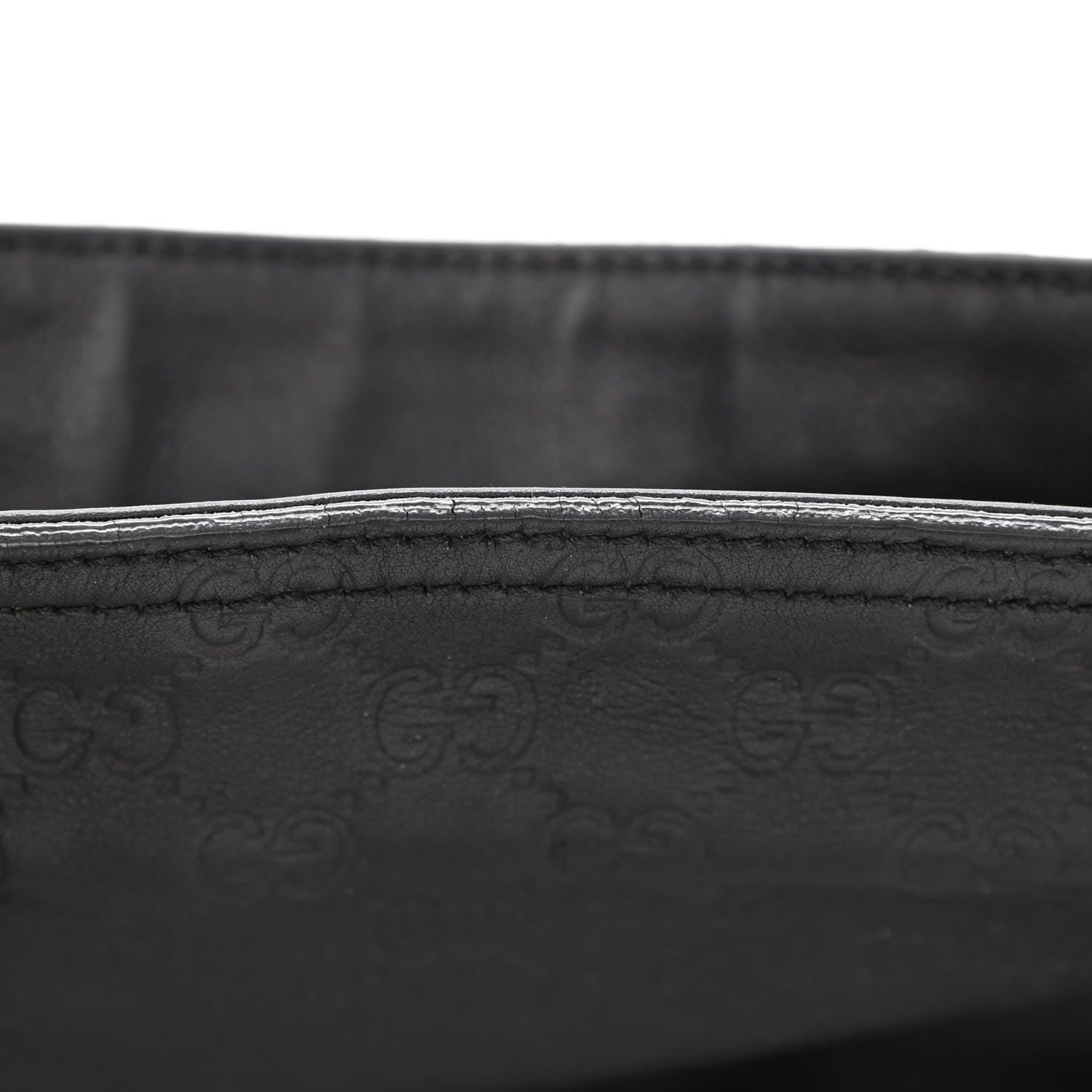 Gucci Guccissima Medium Bree Zippered Tote Black 13 of 16