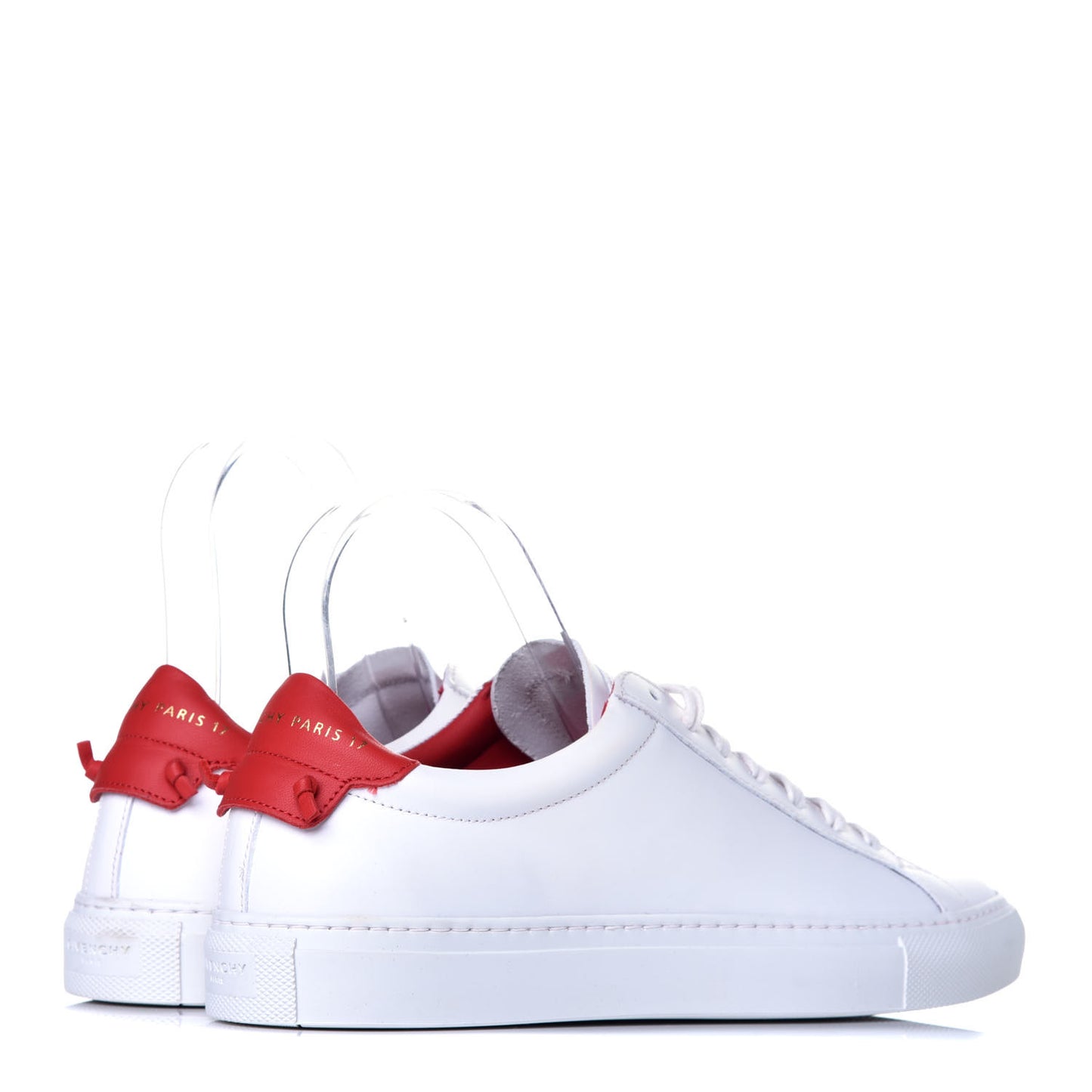 Calfskin Womens Urban Street Sneakers 37 White Red