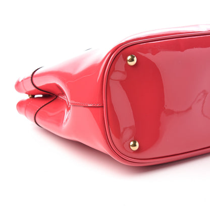 Gucci Patent Medium Bright Bit Top Handle Tote Shocking Pink 9 of 12