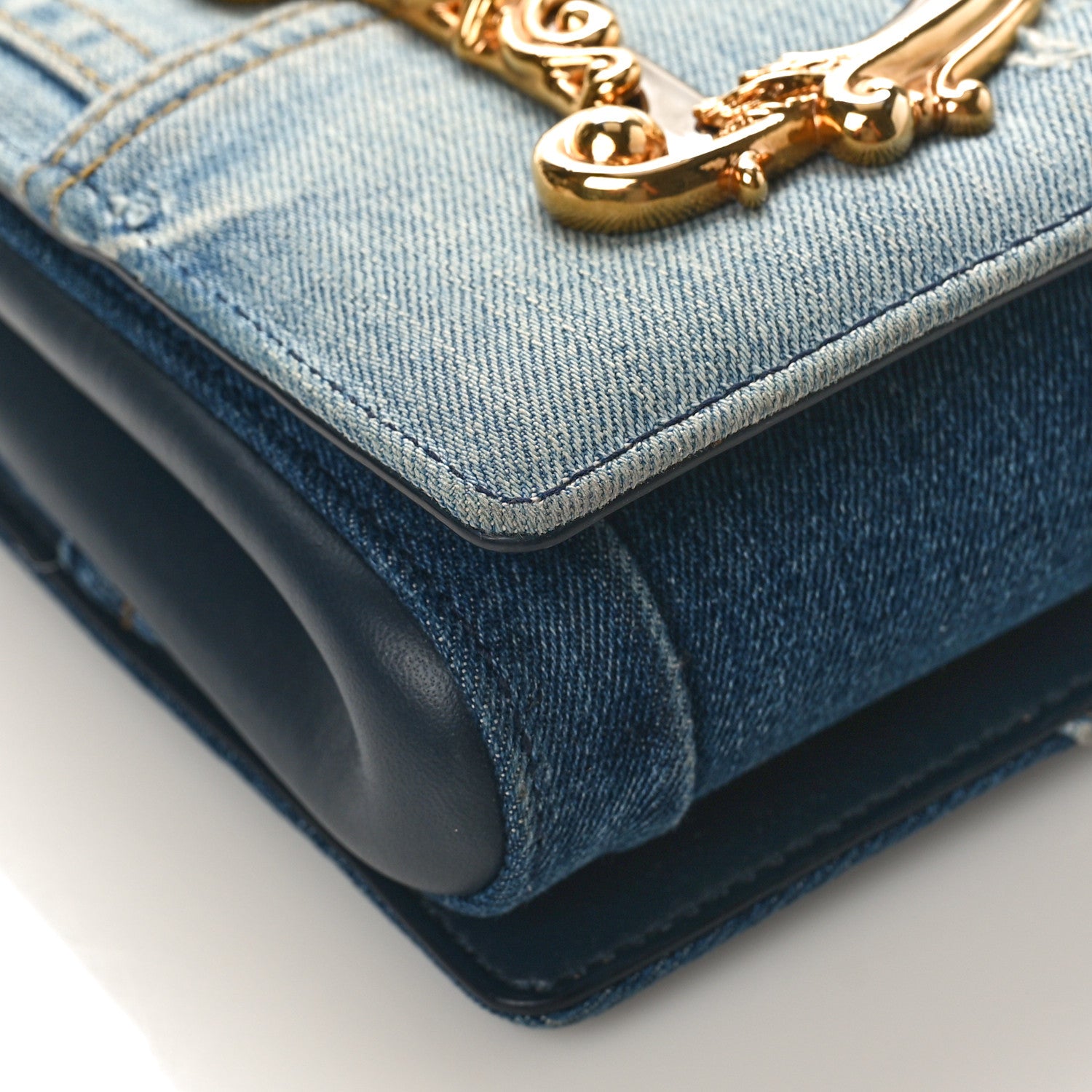 Dolce & Gabbana Denim DG Girls Shoulder Bag Blue 7 of 8