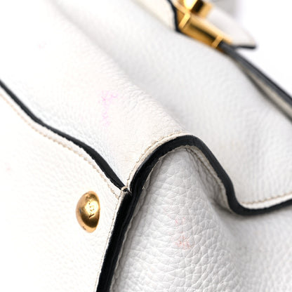 Prada Vitello Daino Sound Twin Pocket Satchel Bianco 8 of 16